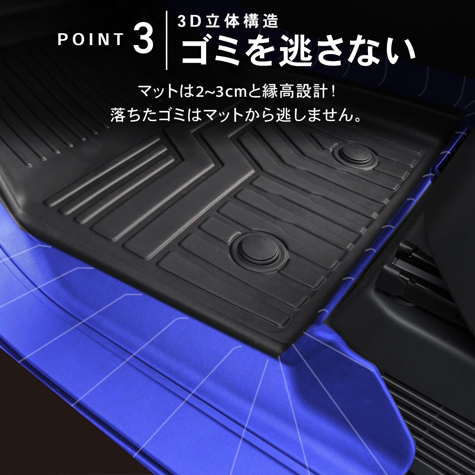 HONDA ZR-V ＊ ラゲッジマット 防水3Dマット クラフトワークス Amazon | クラフトワークス ZR-V ラゲッジマット 車 防水 3D マット